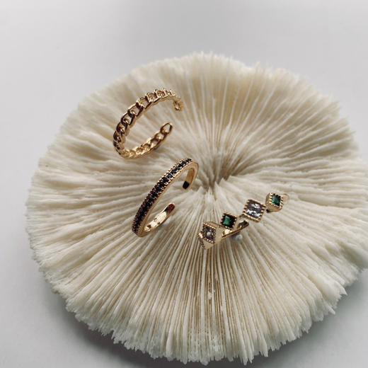 LHWINDSOR Aurora极光三层组合戒指原创设计时尚开口可调节指环 商品图4