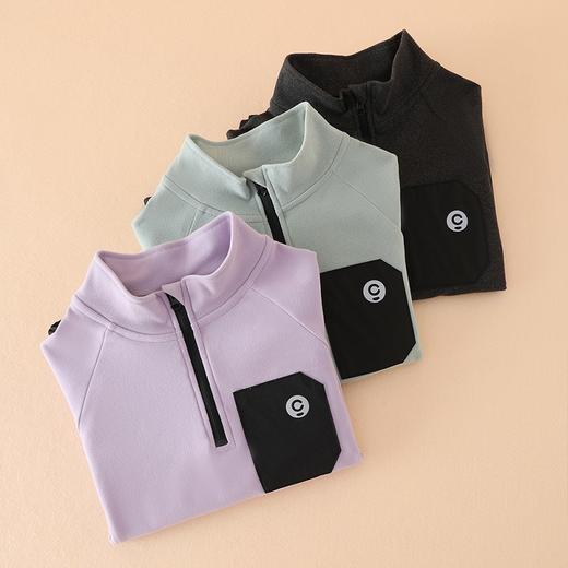 【秋冬必备】【A类品质，云朵般柔糯】SIIJJEYY秋冬季新款儿童 运动卫衣半高领拉链男女童长袖保暖上衣 商品图4