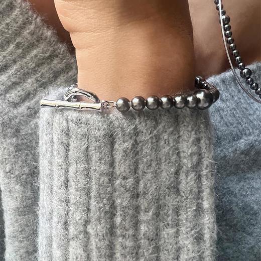LHWINDSOR 原创设计简约Grey curve 灰珠项链手链自由组合套装 商品图1