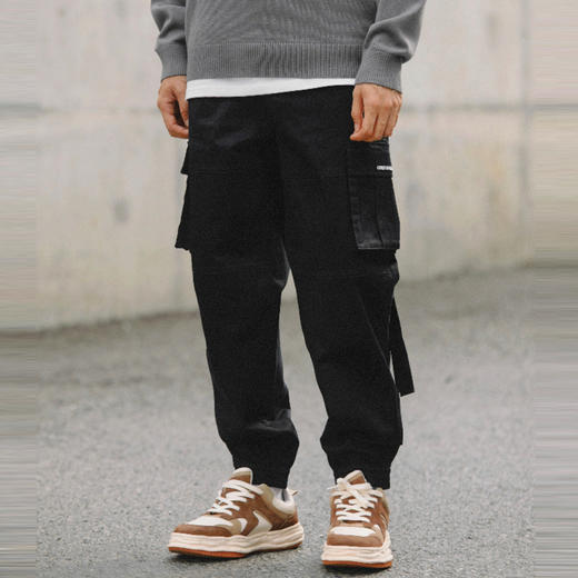 gxg.jeans男装束脚休闲裤男青年潮流卡其色工装大口袋裤子JC102001F 商品图1