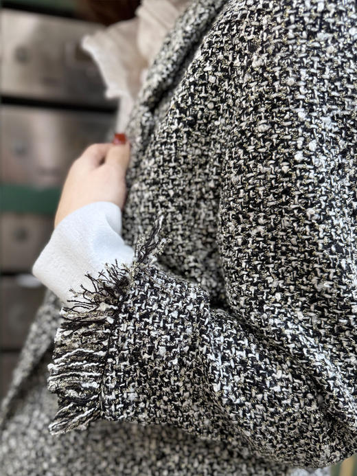 TYNVIE 西装领无纽扣外套 - 香槟金 商品图4