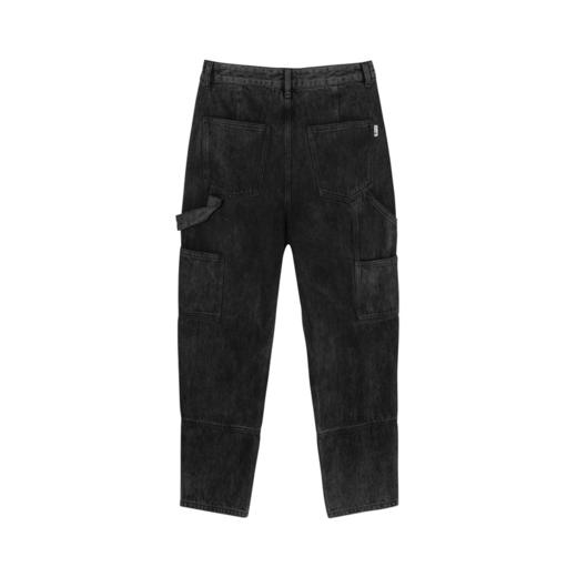 gxg.jeans男装牛仔裤个性拼接黑色水洗基础大口袋宽松裤子11C105001F 商品图1