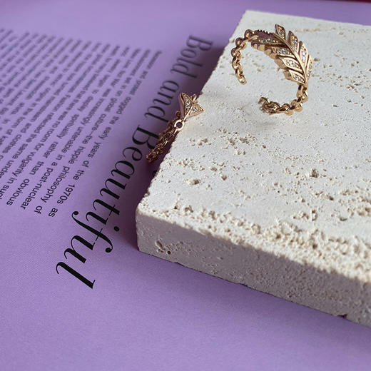 LHWINDSOR 箭头组合戒指原创设计羽毛箭头组合百搭个性指环轻奢叠戴 商品图2