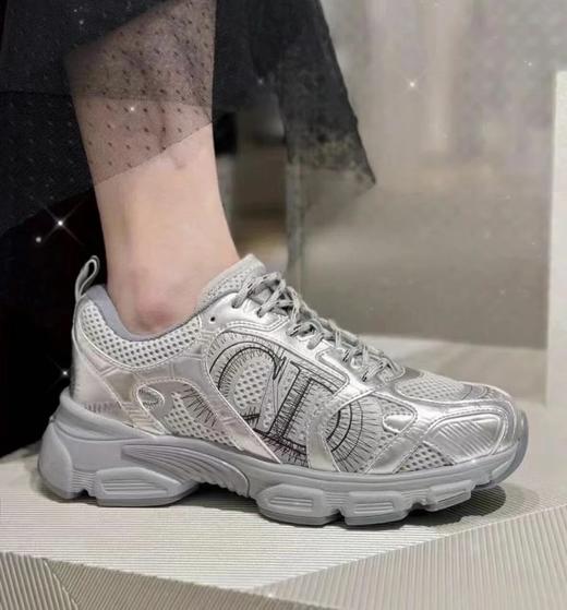 重磅渠道  CD银色刺绣跑鞋  可盐可甜  Chrono运动鞋老爹 商品图0