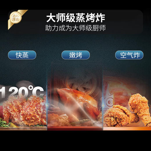 火星人F75BC集成灶 蒸烤一体集成灶 侧吸下排燃气灶 左排烟 天然气 商品图1