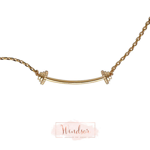 LHWINDSOR 原创设计运动系列微笑的杠铃手链项链耳钉套装 商品图1