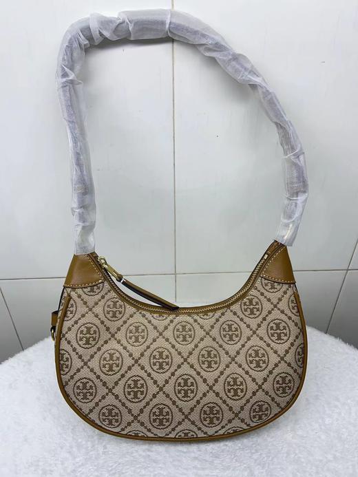 【品牌授权】TORY BURCH 汤丽柏琦 奥莱款 汤丽柏琦提花单肩新月包 商品图8