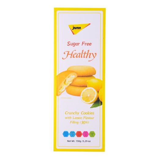 捷森无糖柠檬味夹心饼干150g/盒 商品图1