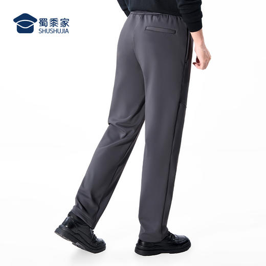 【护膝摇粒绒休闲裤】防风保暖加绒长裤 弹力直筒裤子KZ402 商品图4