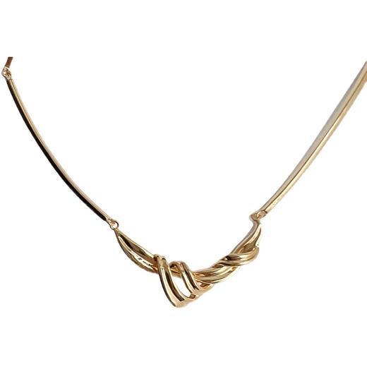 LHWINDSOR 绸带ribbon项链高级设计感轻奢金色锁骨链新款 商品图4