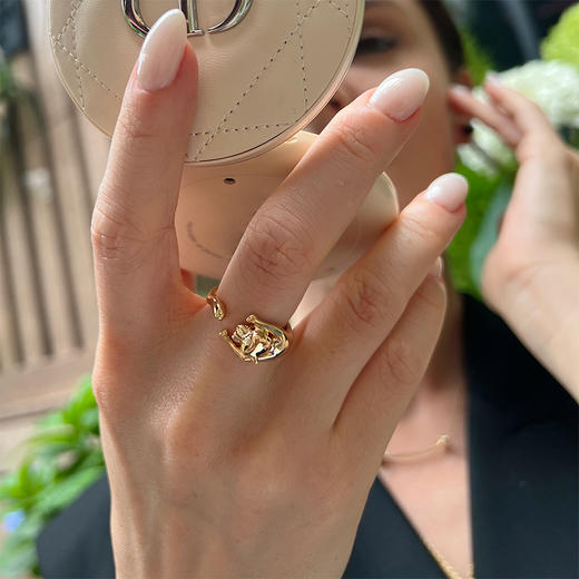 LHWINDSOR 原创设计金色小猎豹戒指 商品图4