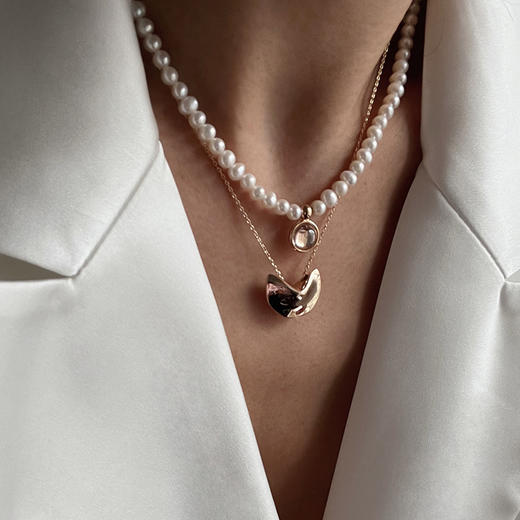 LHWINDSOR Fortune cookie饼干项链项链纤细锁骨链 商品图2