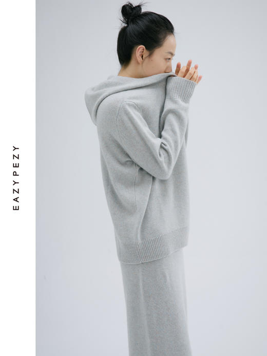 奥利奥羊绒羊毛帽衫半裙套装 商品图2