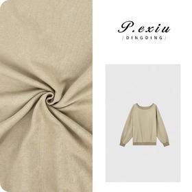 04-6潘依绣丁丁宠粉简系时髦小众设计感斜肩纯色长袖卫衣 WH00233