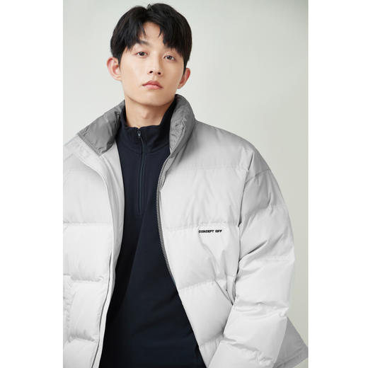 gxgjeans男装冬季羽绒服字母刺绣渐变晕染羽绒服男 商品图1