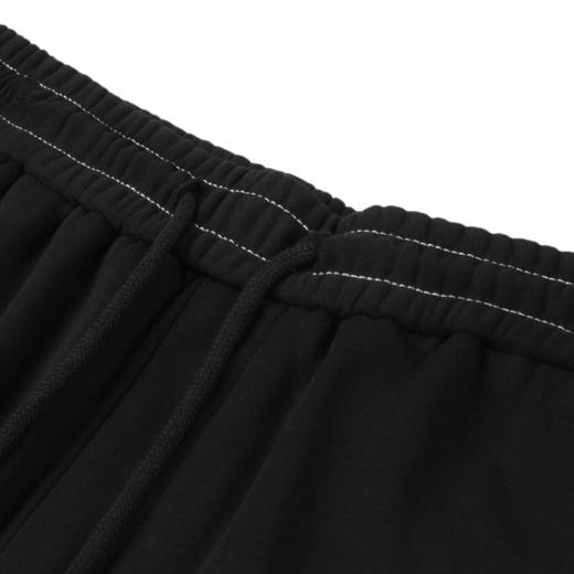 gxgjeans男装春季刺绣束脚休闲针织长裤子 黑色简约休闲裤 商品图2