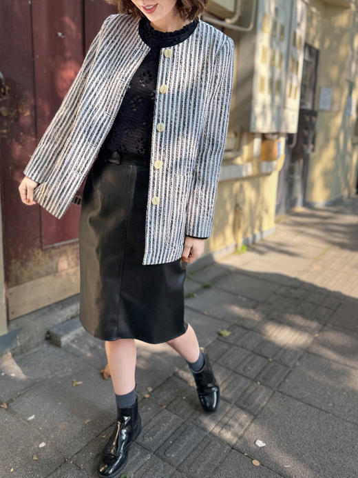 TYNVIE 插袋圆领中长外套 商品图9