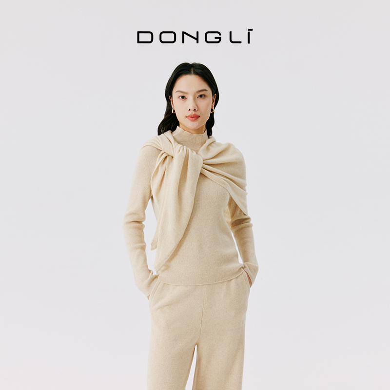 东黎 • 山羊绒女士秋冬大三角巾 4B12