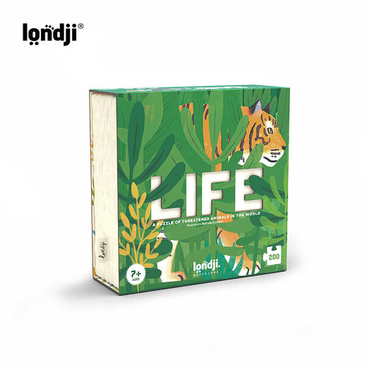 londji 神奇动物 4阶拼图 适合7岁+ 知识科普 保育概念认知 外语读物 西班牙品牌 PZ604U 商品图0