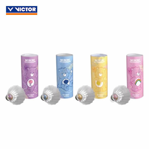 胜利威克多 爱心熊系列 人造羽毛球 NCS_CBC（3只装） 商品图2