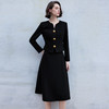 IWY/新款气质黑色长袖西装半裙两件套气质修身职业裙装工作服CS2130 商品缩略图1