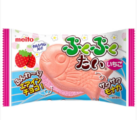 名糖鱼型威化草莓夹心饼干16.5g