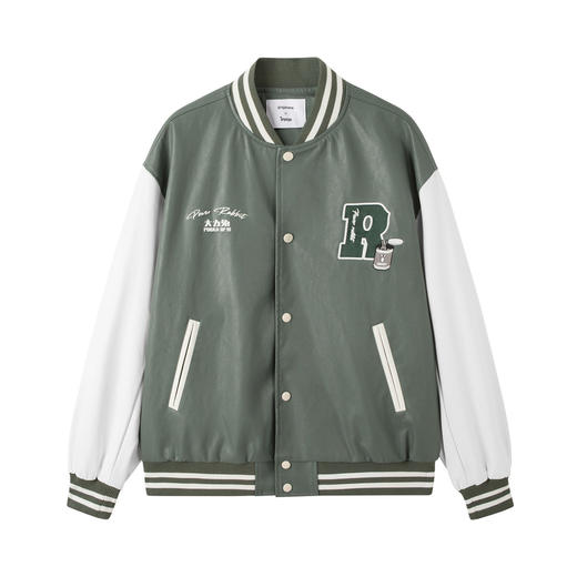 gxgjeans男装夹克秋季pu皮棒球服夹克外套男 商品图4