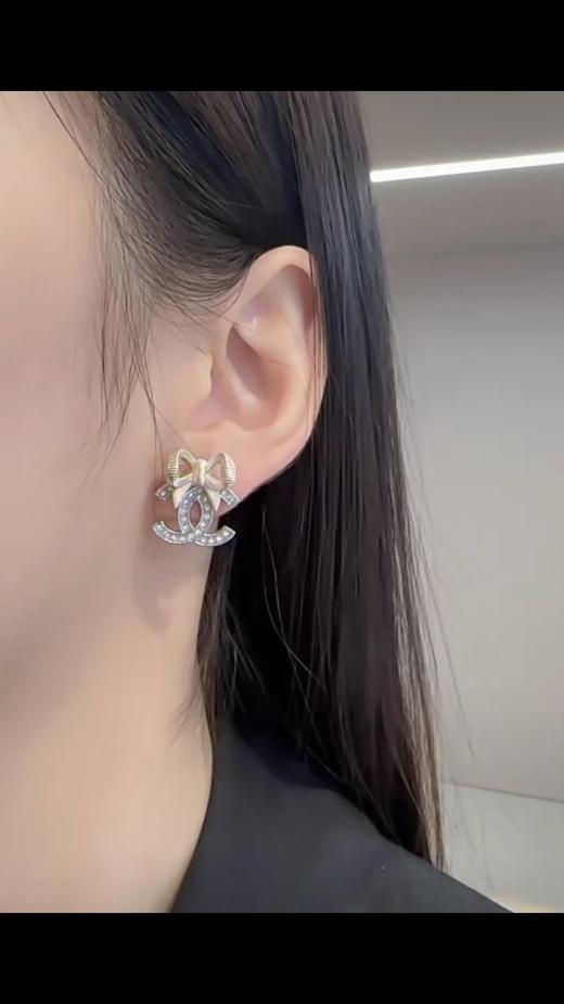 香奈儿24新品系列墙裂来袭金结吊银c耳钉（XTY） 商品图5