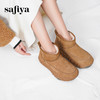 预售10天发|Safiya/索菲娅2024冬季百搭低帮短筒加绒保暖轮胎厚底增高雪地靴SF4411A204 商品缩略图1