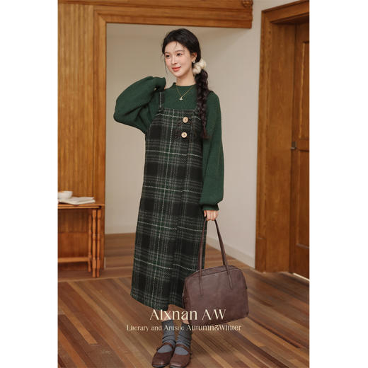 鹿向南L52596「复古格调」新款连衣裙套装 商品图1