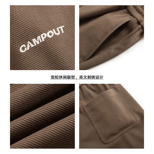 gxg.jeans男装2024年春季热卖咖色刺绣休闲长裤J24D10200641 商品图3