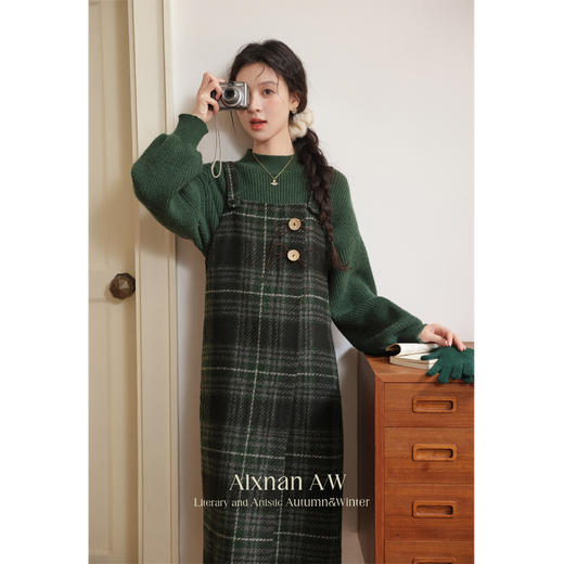 鹿向南L52596「复古格调」新款连衣裙套装 商品图3