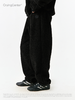 CryingCenter 黑色摇粒绒休闲长裤秋冬保暖通勤 哭喊中心 商品缩略图4