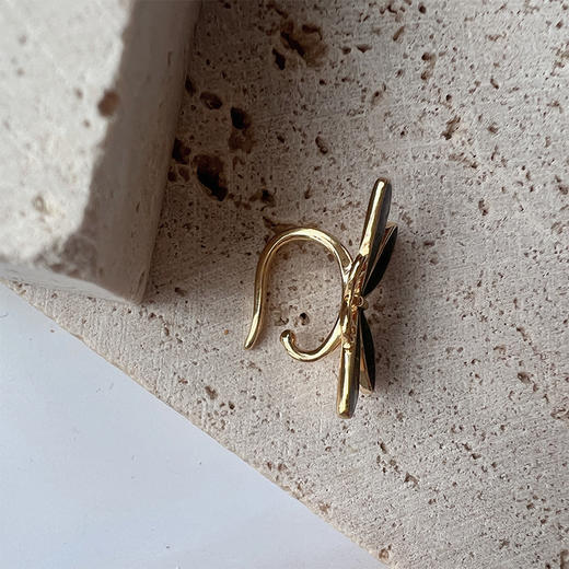 LHWINDSOR 原创设计蝴蝶耳骨夹单只渐变绿色无耳洞耳夹气质饰品 商品图1