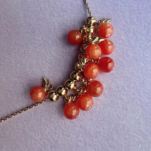 LHWINDSOR 原创设计小橘子项链橙色珠串 商品图4