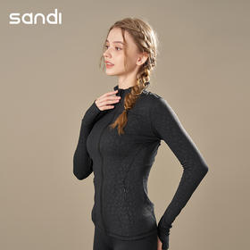 SANDI品牌花纹拉链套指外套SH21E02