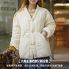 马登廓形道袍式棉服复古V领保暖防寒棉袄简约厚面包服外套冬季女 商品缩略图2
