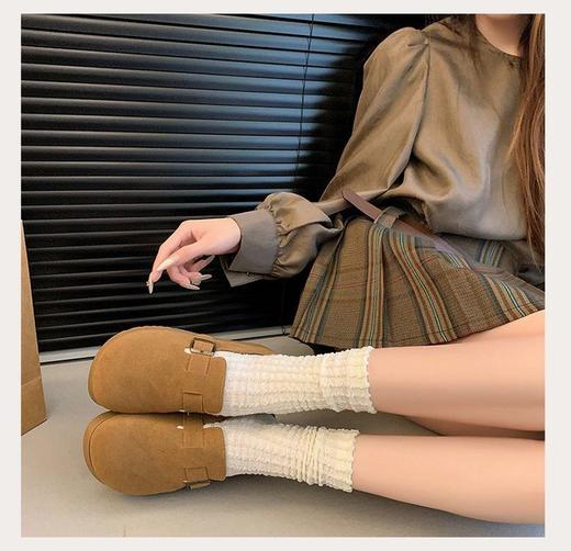 【单鞋/绒里可选】复古勃肯鞋懒人一脚蹬，百搭简约高级 商品图2