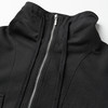 ROMI STUDIO“立体剪裁”休闲宽松立领拉链套头黑色外套W3588 商品缩略图2