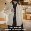 马登廓形道袍式棉服复古V领保暖防寒棉袄简约厚面包服外套冬季女 商品缩略图3