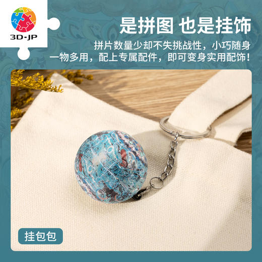 24片 钥匙扣拼图 A3885 敦煌益智拼图-飞天莲花藻井 商品图4