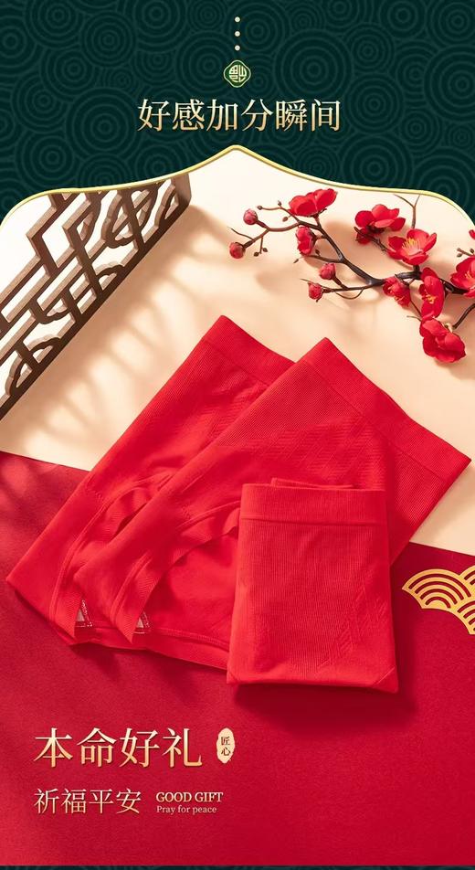 鸿运吉祥发财内裤（三条装） 3524150013 商品图4