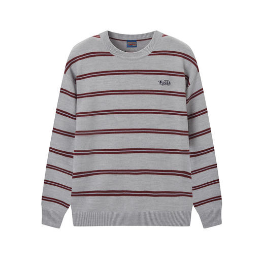 gxg.jeans男装秋季多色刺绣徽标设计圆领线衫JED12008103 商品图4