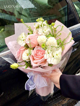 【清新淡雅】粉玫瑰混搭小花束（5束起送，自取不限）