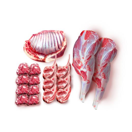 【不含蘸料 立减70元】【臻羊礼·至尊版】羊肉礼盒5.08kg 羊肉净含量5千克，内含3.0kg羊前腿 1.0kg羊蝎子 0.5kg羊排 0.5kg法式小切 商品图2