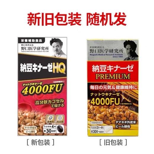 全球购野口Noguchi日本纳豆激酶胶囊 4000FU 120粒  香港直邮 商品图1