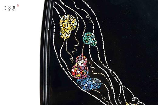 三希堂  流霞系列  七宝葫芦大漆干泡盘 商品图5