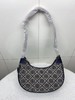 【品牌授权】TORY BURCH 汤丽柏琦 奥莱款 汤丽柏琦提花单肩新月包 商品缩略图1