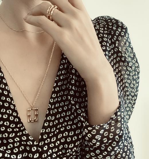 LHWINDSOR 竹节毛衣链长链欧美ins项链 商品图1