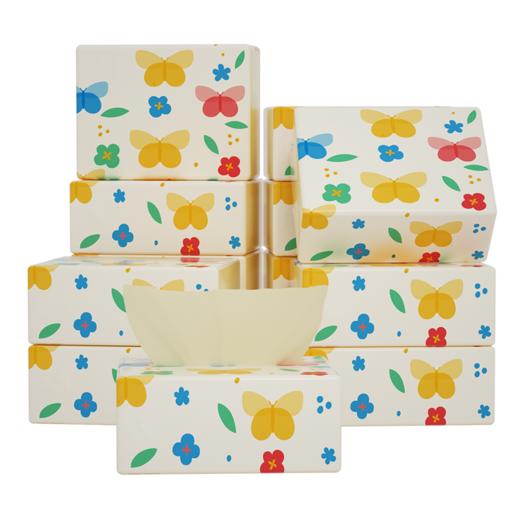 【自营】蓝漂竹浆本色小号抽纸10包168张4层42抽LP-24379 商品图0